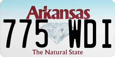 AR license plate 775WDI