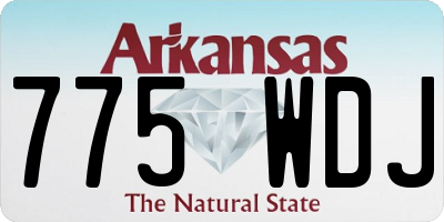 AR license plate 775WDJ