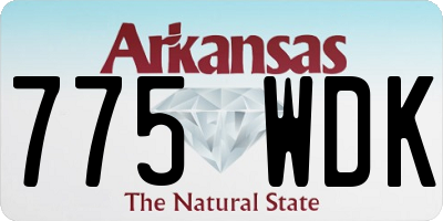 AR license plate 775WDK