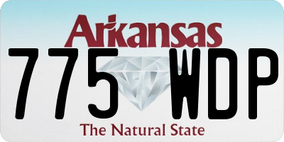 AR license plate 775WDP