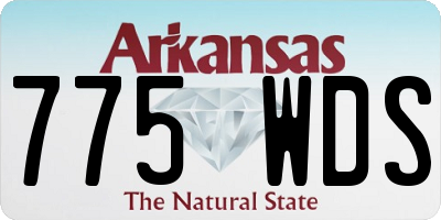 AR license plate 775WDS