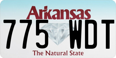 AR license plate 775WDT