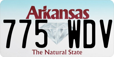AR license plate 775WDV