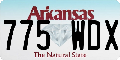 AR license plate 775WDX