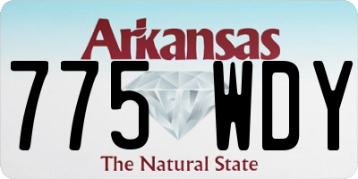 AR license plate 775WDY