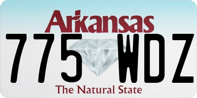 AR license plate 775WDZ