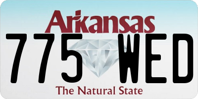 AR license plate 775WED