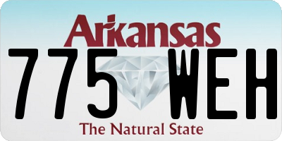 AR license plate 775WEH