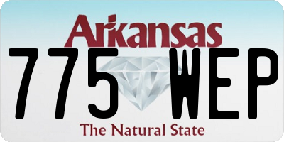 AR license plate 775WEP