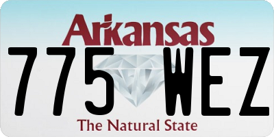 AR license plate 775WEZ