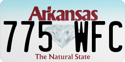 AR license plate 775WFC