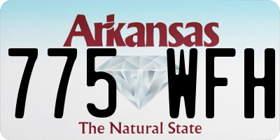 AR license plate 775WFH