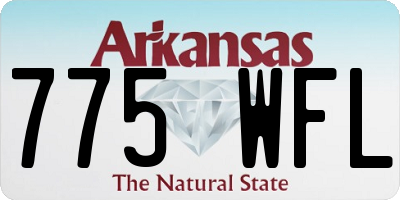 AR license plate 775WFL