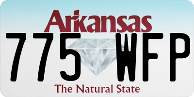 AR license plate 775WFP