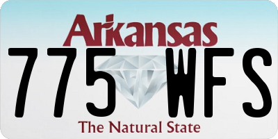 AR license plate 775WFS