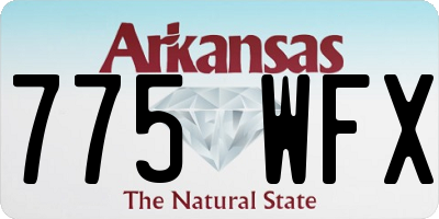 AR license plate 775WFX