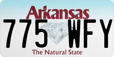 AR license plate 775WFY