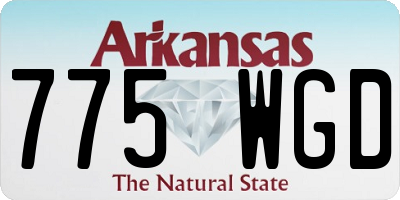 AR license plate 775WGD