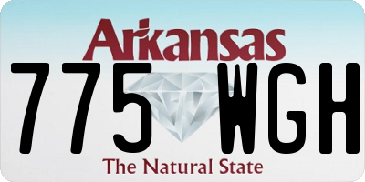 AR license plate 775WGH