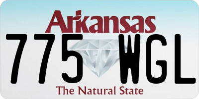 AR license plate 775WGL