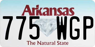 AR license plate 775WGP