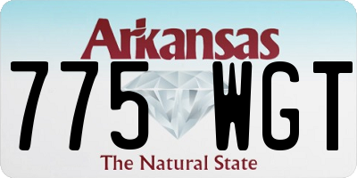 AR license plate 775WGT