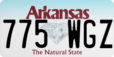 AR license plate 775WGZ