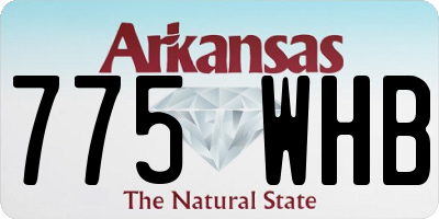 AR license plate 775WHB