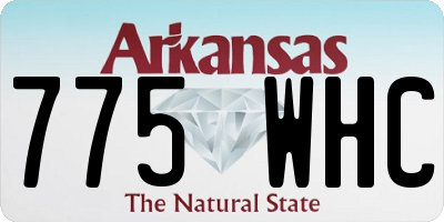 AR license plate 775WHC
