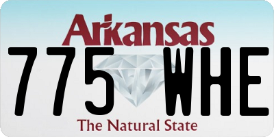 AR license plate 775WHE