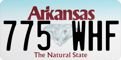 AR license plate 775WHF