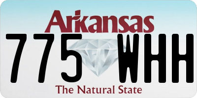 AR license plate 775WHH