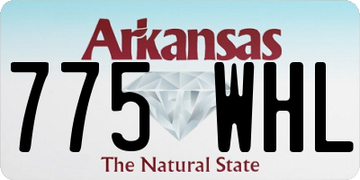 AR license plate 775WHL