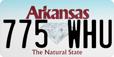 AR license plate 775WHU