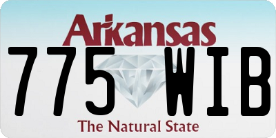 AR license plate 775WIB
