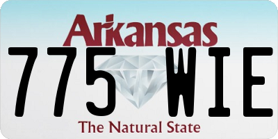 AR license plate 775WIE