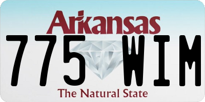 AR license plate 775WIM