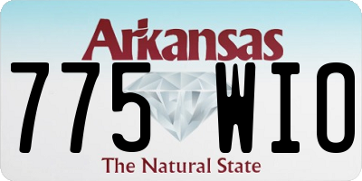 AR license plate 775WIO