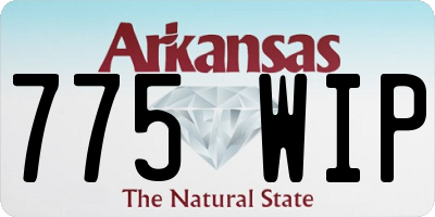 AR license plate 775WIP
