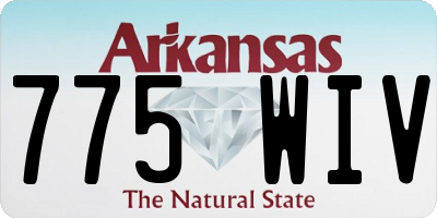 AR license plate 775WIV