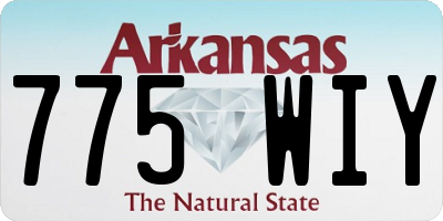 AR license plate 775WIY