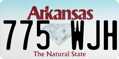 AR license plate 775WJH