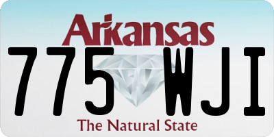 AR license plate 775WJI