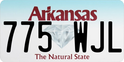 AR license plate 775WJL