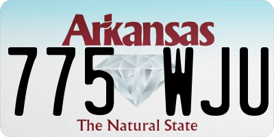 AR license plate 775WJU