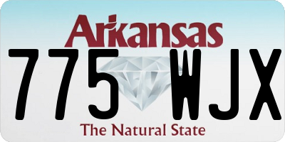 AR license plate 775WJX