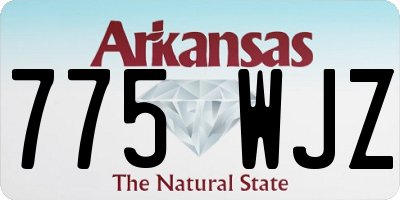 AR license plate 775WJZ