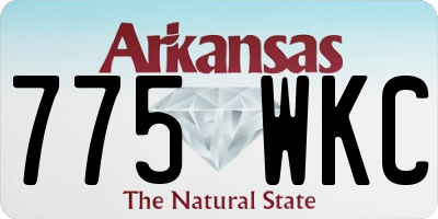 AR license plate 775WKC