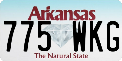 AR license plate 775WKG