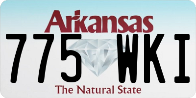 AR license plate 775WKI